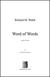 Word of Words SATB choral sheet music cover
